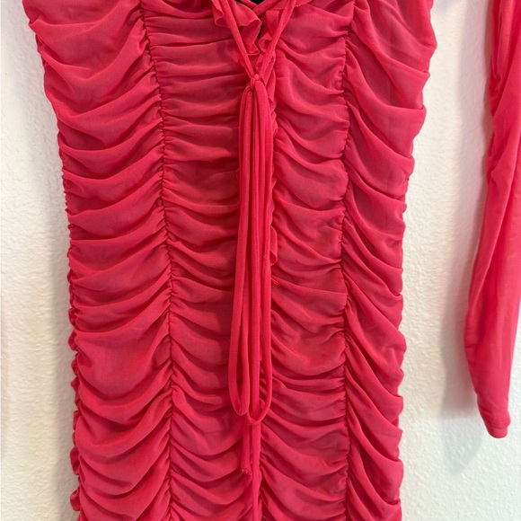 Majorelle Hot Pink Darling Ruched Party Dress Size Small - Picture 7 of 9